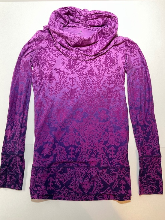 Athleta Tops - Athleta Purple Floral Long Sleeve Top Size M